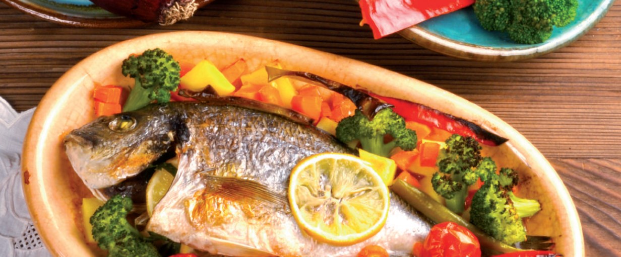 Baked Sea Bream with Vegetables GROUP SAGUN